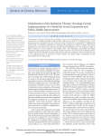 Globalization of the Radiation Therapy Oncology Group - Tel