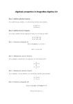 Algebraic properties in DragonBox Algebra 12+