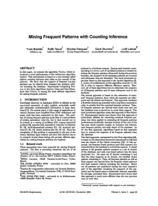 Mining Frequent Patterns with Counting Inference