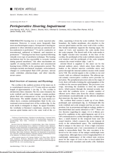 Perioperative Hearing Impairment - ASA Monitor