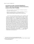 Assessment of Cardiac Autonomic Regulation in Children with
