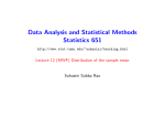 Data Analysis and Statistical Methods Statistics 651