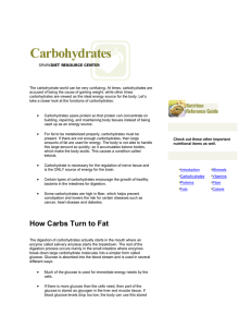 How Carbs Turn to Fat - Fremont County Government