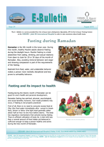 Fasting during Ramadan - CEDARS - Jebel Ali International Hospital