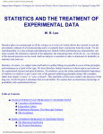 Statistics and the Treatment of Experimental Data