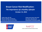 Breast Cancer Risk Modification: