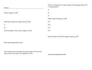 TCAP Review 2013 – Page 9 – Electromagnetism