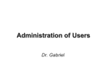 Administration Of Users