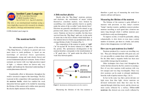 The neutron bottle - Institut Laue