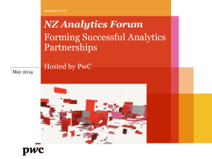May 2014 - New Zealand Analytics Forum