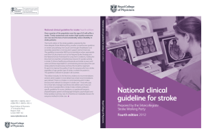 National clinical guideline for stroke 4th edn