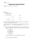 Trigonometry 2 - Trig Ratios