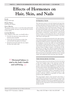 Effects of Hormones on Hair, Skin, and Nails