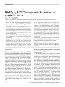 Utility of LHRH antagonists for advanced prostate cancer