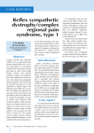 Reflex sympathetic dystrophy/complex regional pain syndrome, type 1