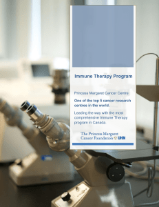 Immune Therapy Program - The Campbell Family Cancer Research