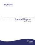 Annual Report - Cancer Care Ontario