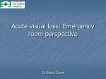 Acute visual loss