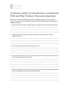 Continents Adrift: An Introduction to Continental Drift and Plate