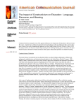 The Impact of Constructivism on Education: Language, Discourse