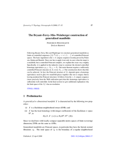 The Bryant--Ferry--Mio--Weinberger construction of generalized