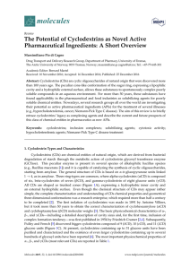 The Potential of Cyclodextrins as Novel Active Pharmaceutical