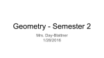 Geometry - Semester 2