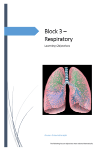 Block 3 * Respiratory - Sydney University Medical Society