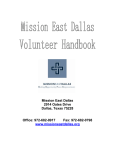 Mission East Dallas 2914 Oates Drive Dallas, Texas 75228 Office