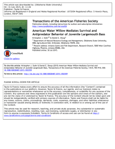 Transactions of the American Fisheries Society American Water