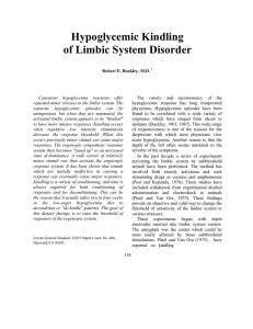 Hypoglycemic Kindling of Limbic System Disorder