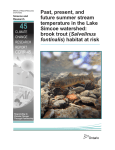 Past, present, and future summer stream temperature in the Lake