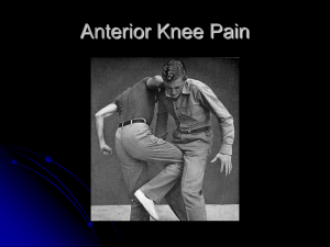 Anterior Knee pain