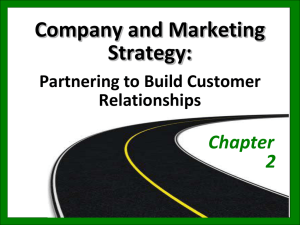 Company and Marketing Strategy: