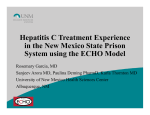 Hepatitis C Treatment Experience in the New Mexico State Prison