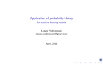 Application of probability theory