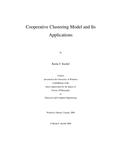 Cooperative Clustering Model and Its Applications
