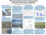 Maintaining Water Quality while Restoring South Bay Salt Ponds to