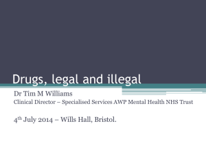 Club drugs, legal highs or new psychoactive substances