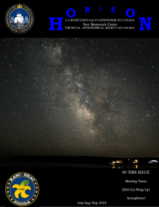 Volume 11, Number 4 - RASC NB - Royal Astronomical Society of
