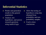 Inferential Statistics - Health Research Union