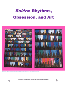 Boléro: Rhythms, Obsession, and Art