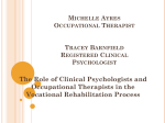 Michelle Ayres Occupational Therapist Tracey Barnfield Registered