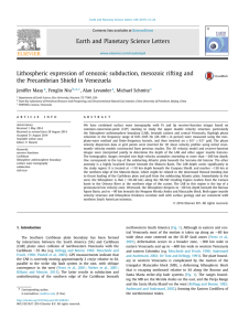 Lithospheric expression of cenozoic subduction, mesozoic rifting