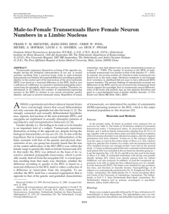 Male-to-Female Transsexuals Have Female Neuron Numbers in a