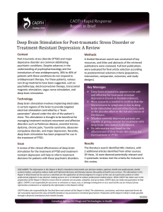 Deep Brain Stimulation for Post-traumatic Stress Disorder