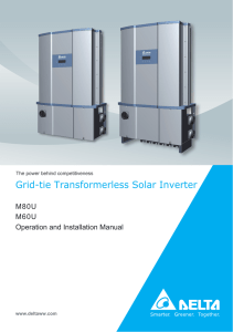 Grid-tie Transformerless Solar Inverter