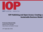 IOP Publishing and Open Access