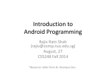 Programming in Android