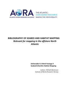 Bibliography of Seabed and Habitat Mapping Relevant for Mapping